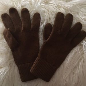 Softest Brown Knit Gloves